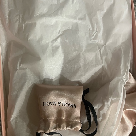 Brand new still in box MACH & MACH Double-Bow Crystal-Embellished Leather Mules - Picture 2 of 10